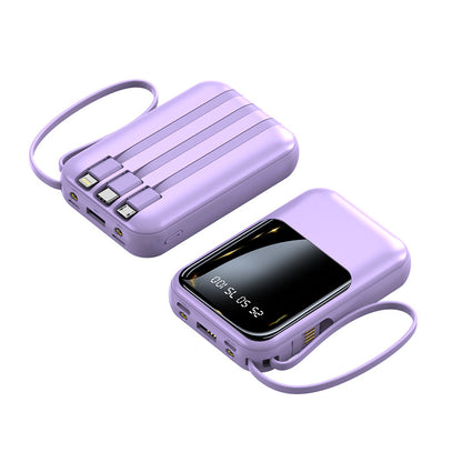 Small Super Fast Charge With Cable Power Bank