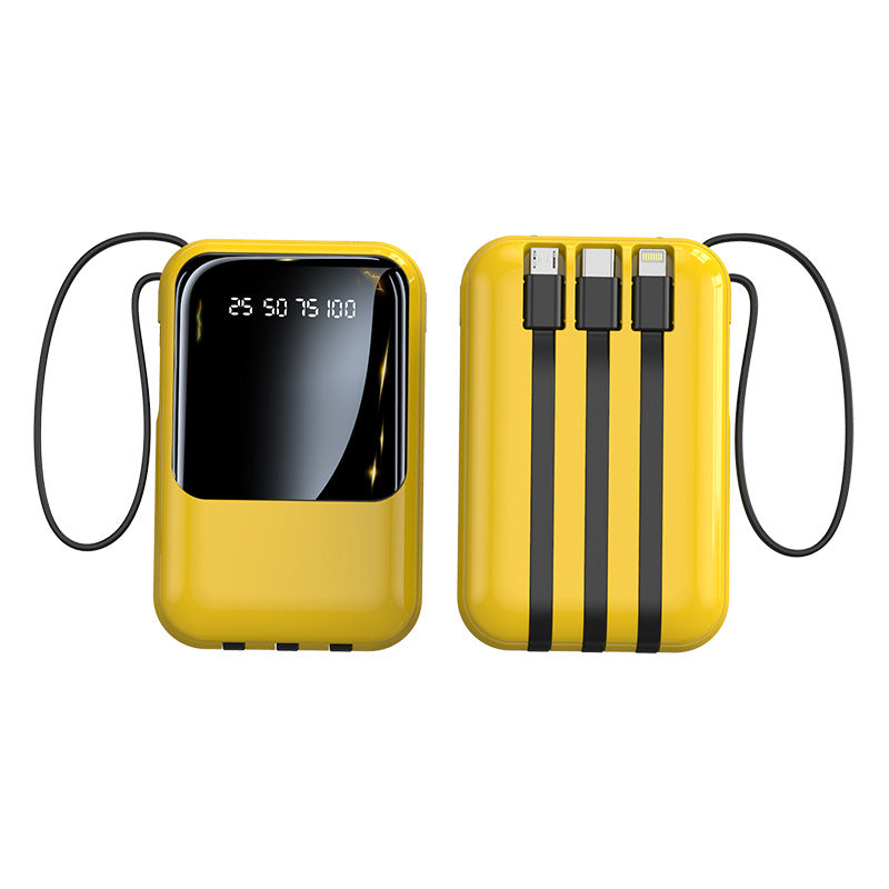 Small Super Fast Charge With Cable Power Bank