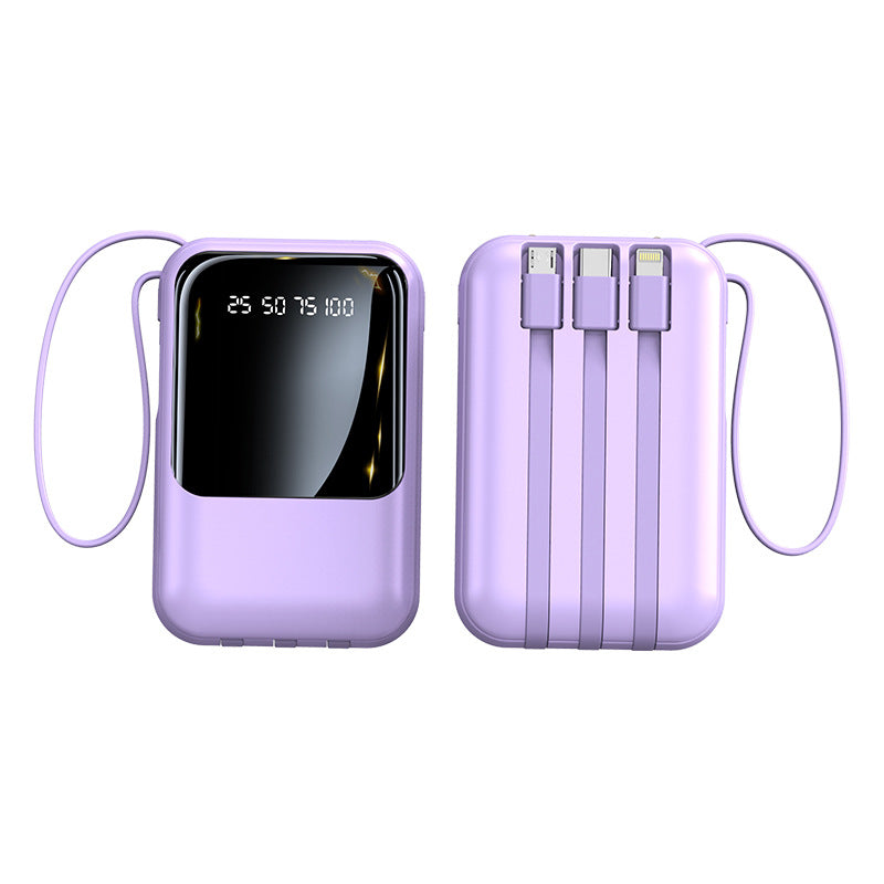 Small Super Fast Charge With Cable Power Bank