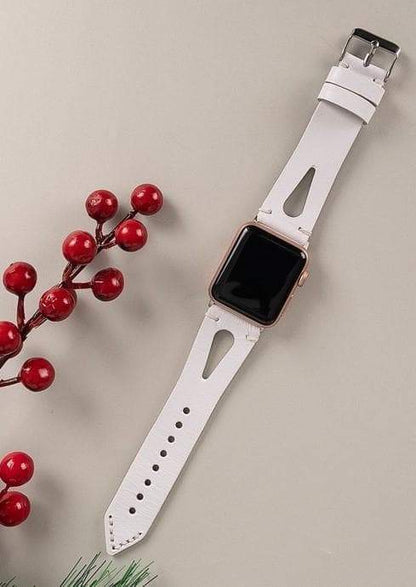 Leather Apple Watch Bands - BA2 Style Drop Cut 42mm-2